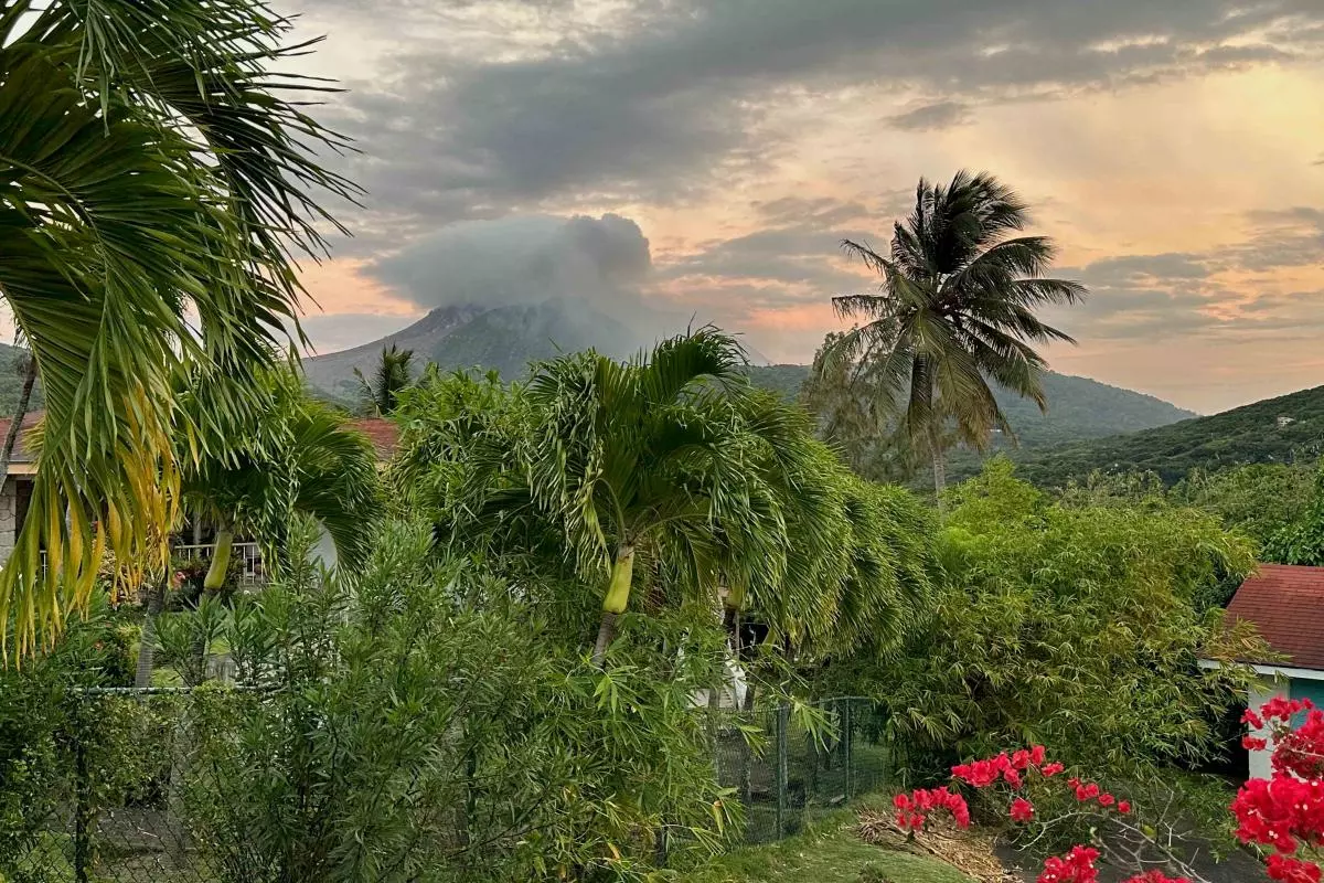 Montserrat volcano view